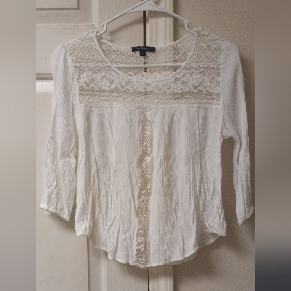#86 Ambiance White Blouse 🤍